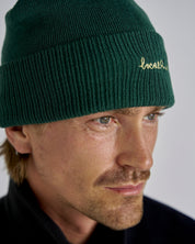 Pom Pom Beanie - Dark Green
