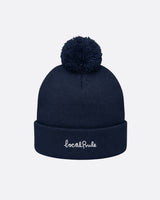 Pom Pom Beanie - Navy