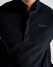 Q-zip Fleece Sweatshirt - Black