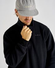 Q-zip Fleece Sweatshirt - Black