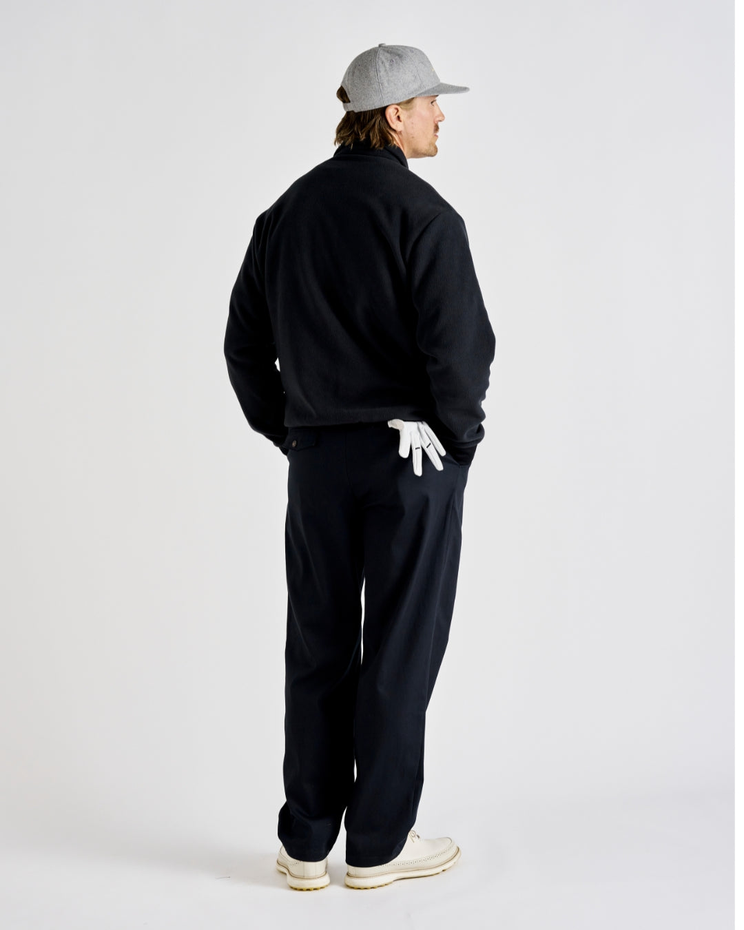 Q-zip Fleece Sweatshirt - Black