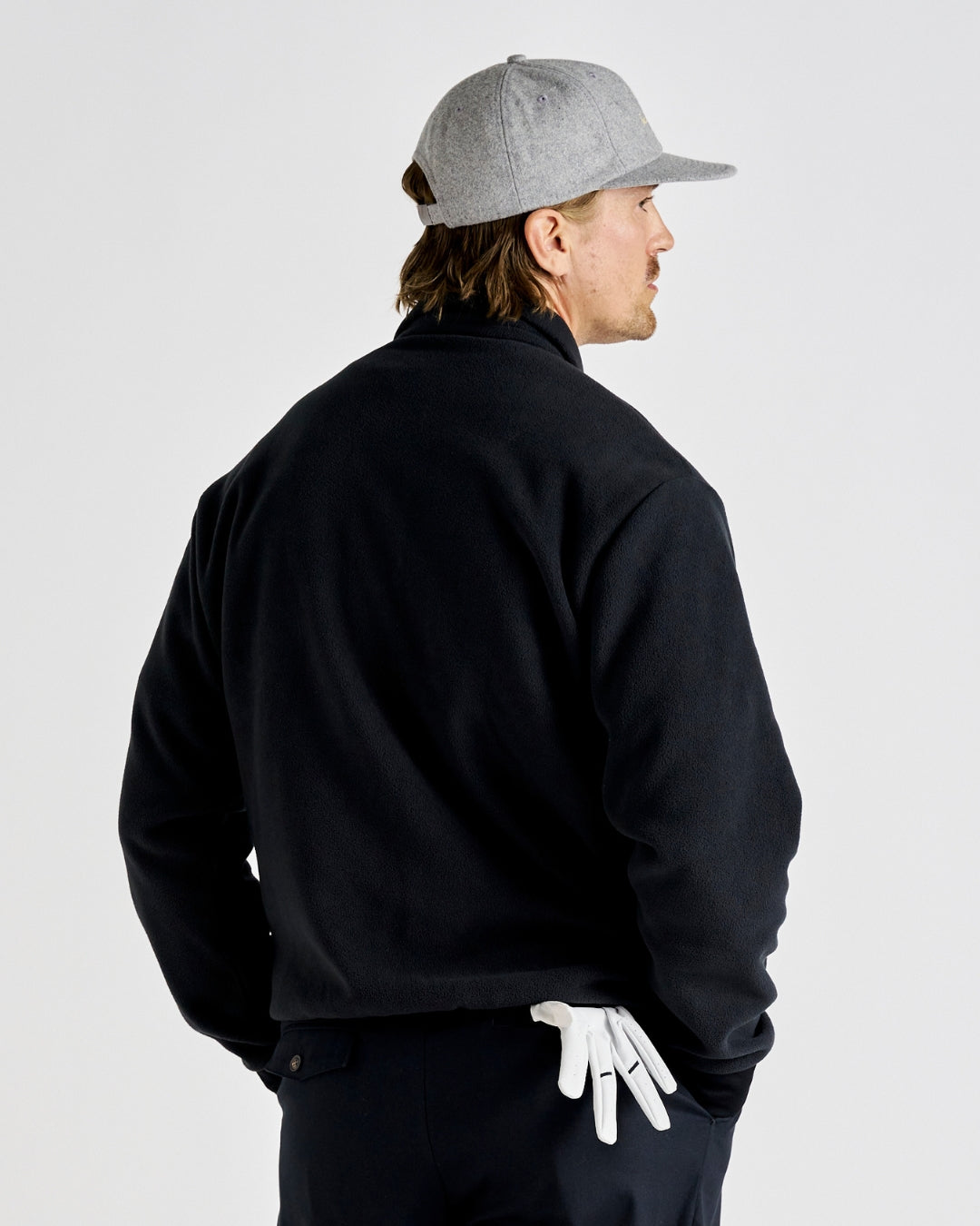 Q-zip Fleece Sweatshirt - Black