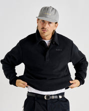 Q-zip Fleece Sweatshirt - Black