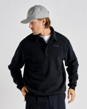 Q-zip Fleece Sweatshirt - Black