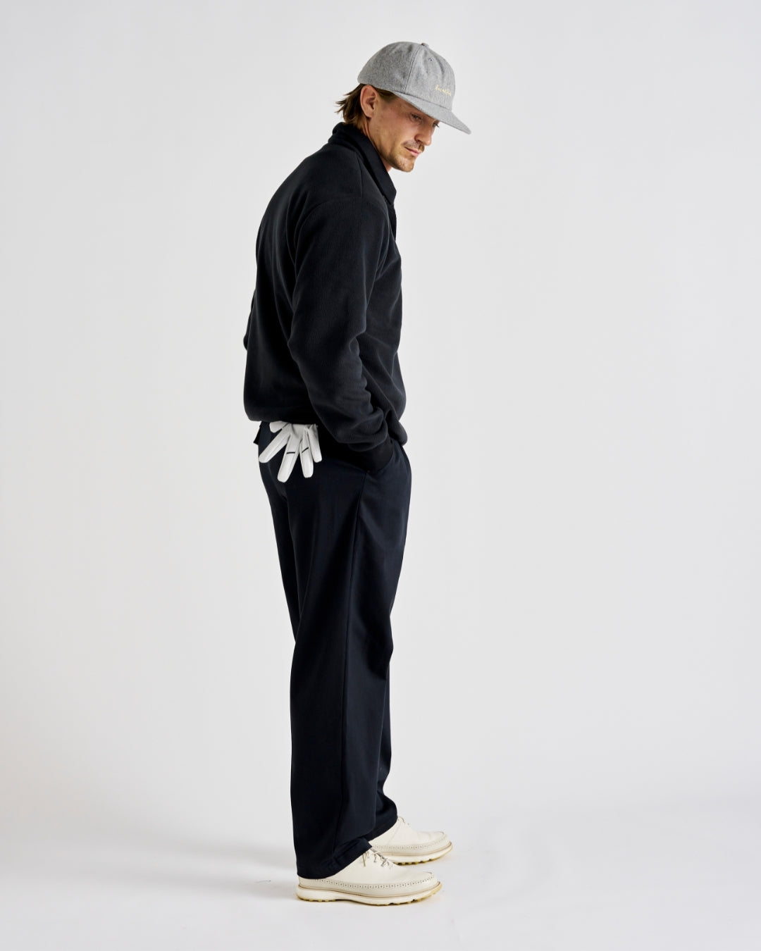 Q-zip Fleece Sweatshirt - Black