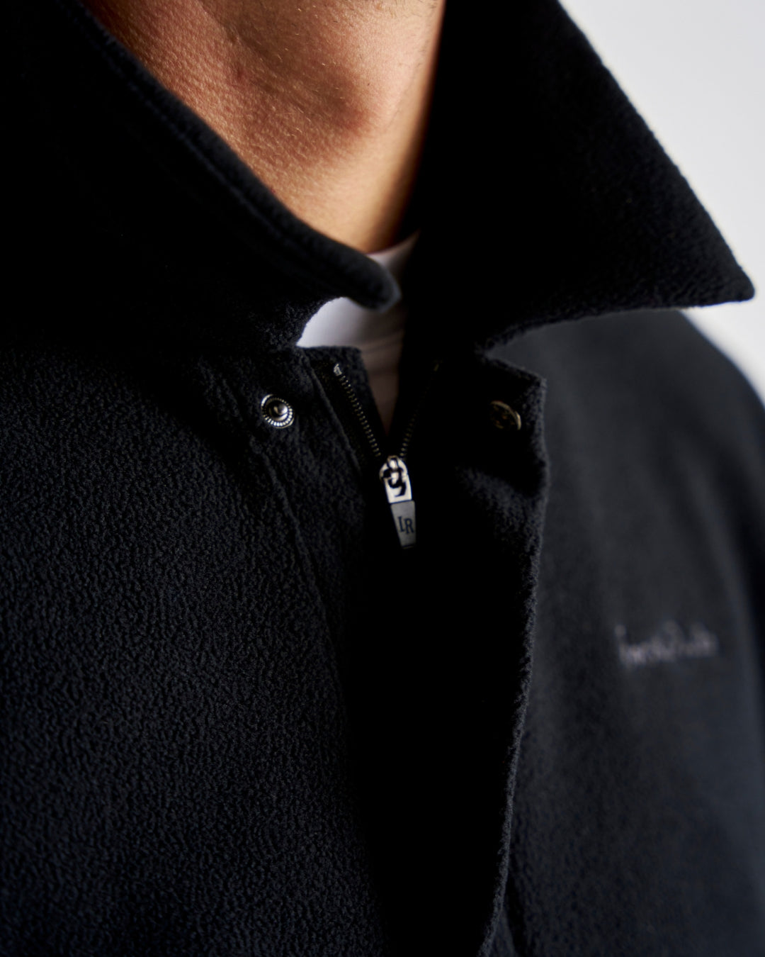 Q-zip Fleece Sweatshirt - Black