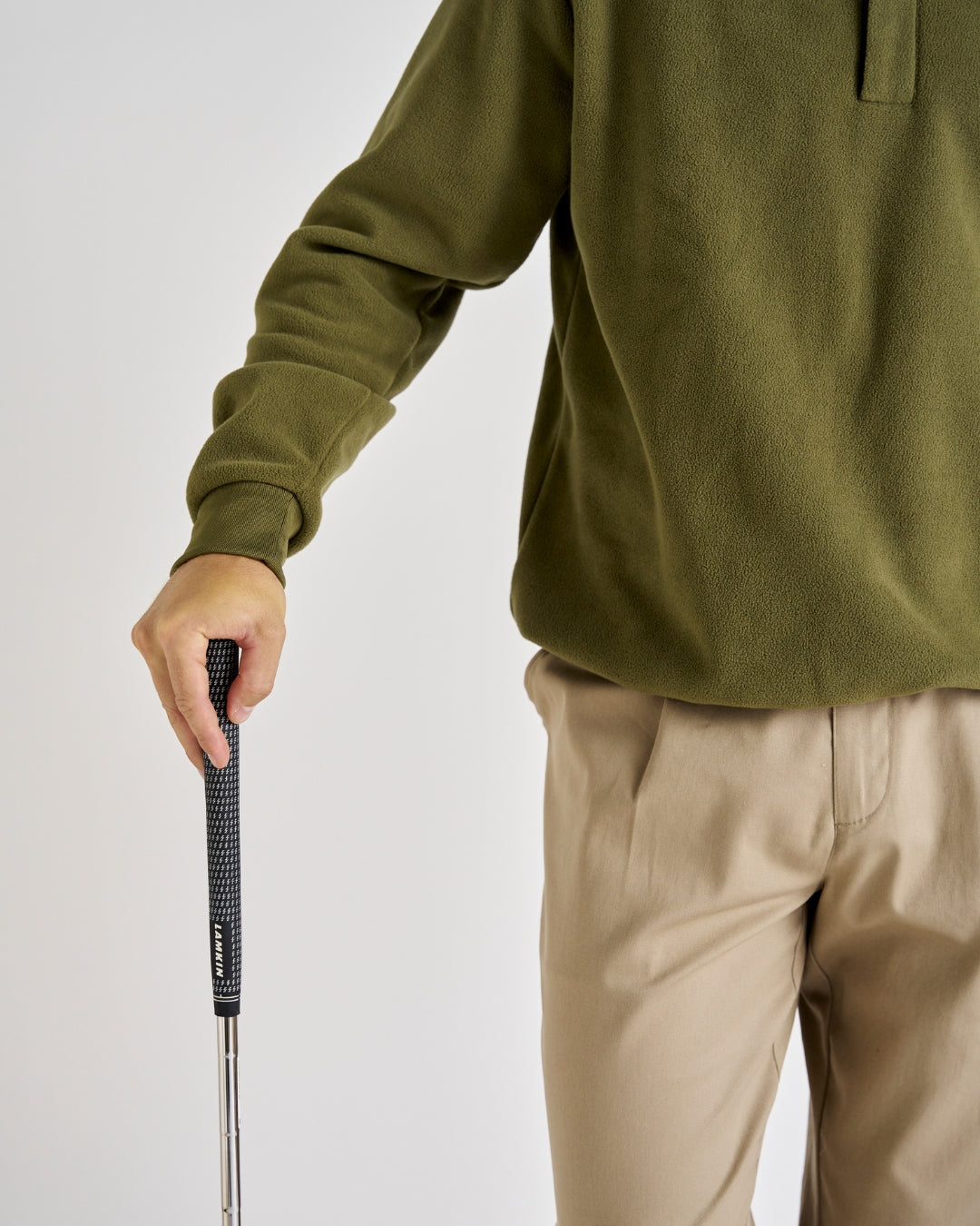 Q-zip Fleece Sweatshirt - Ivy Green