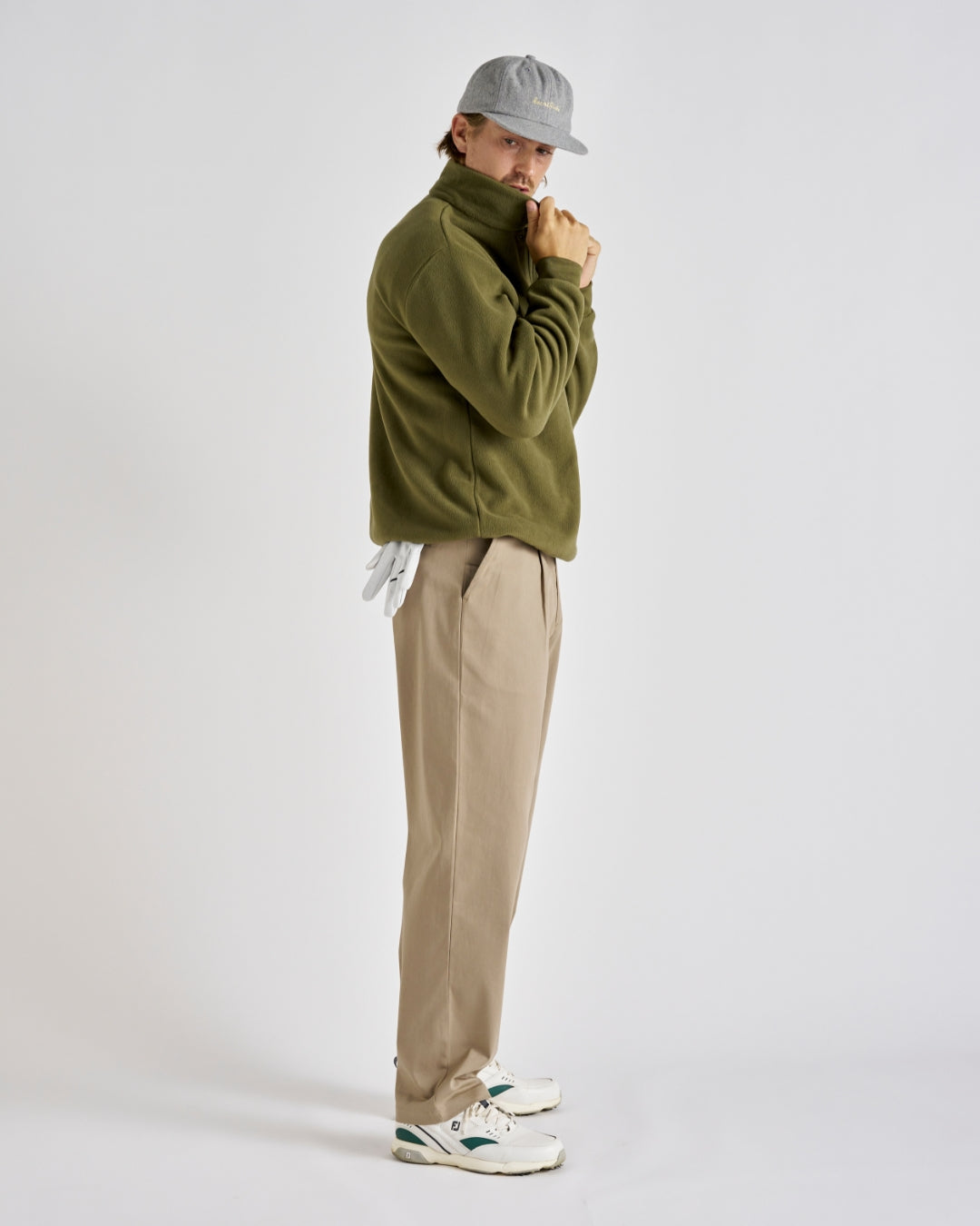 Q-zip Fleece Sweatshirt - Ivy Green