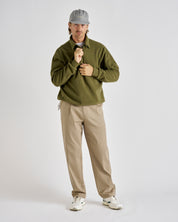 Q-zip Fleece Sweatshirt - Ivy Green