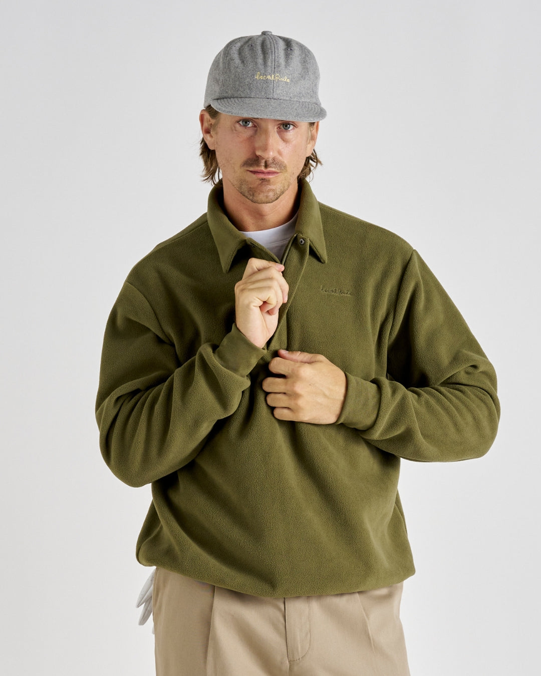 Q-zip Fleece Sweatshirt - Ivy Green