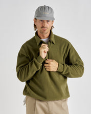 Q-zip Fleece Sweatshirt - Ivy Green