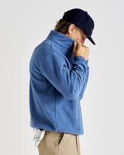 Q-zip Fleece Sweatshirt - Light Blue
