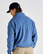 Q-zip Fleece Sweatshirt - Light Blue