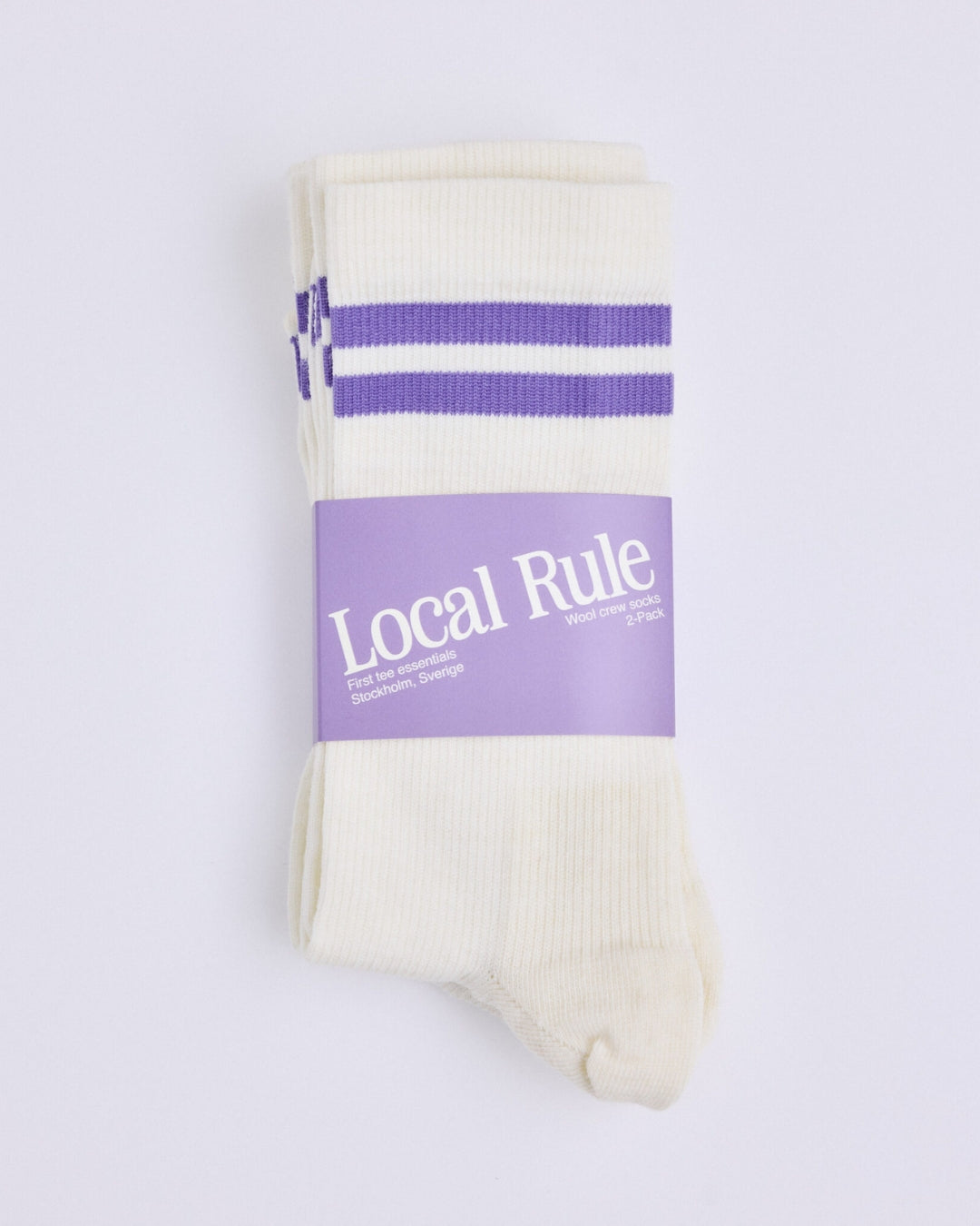2-pack merino socks - Purple-2