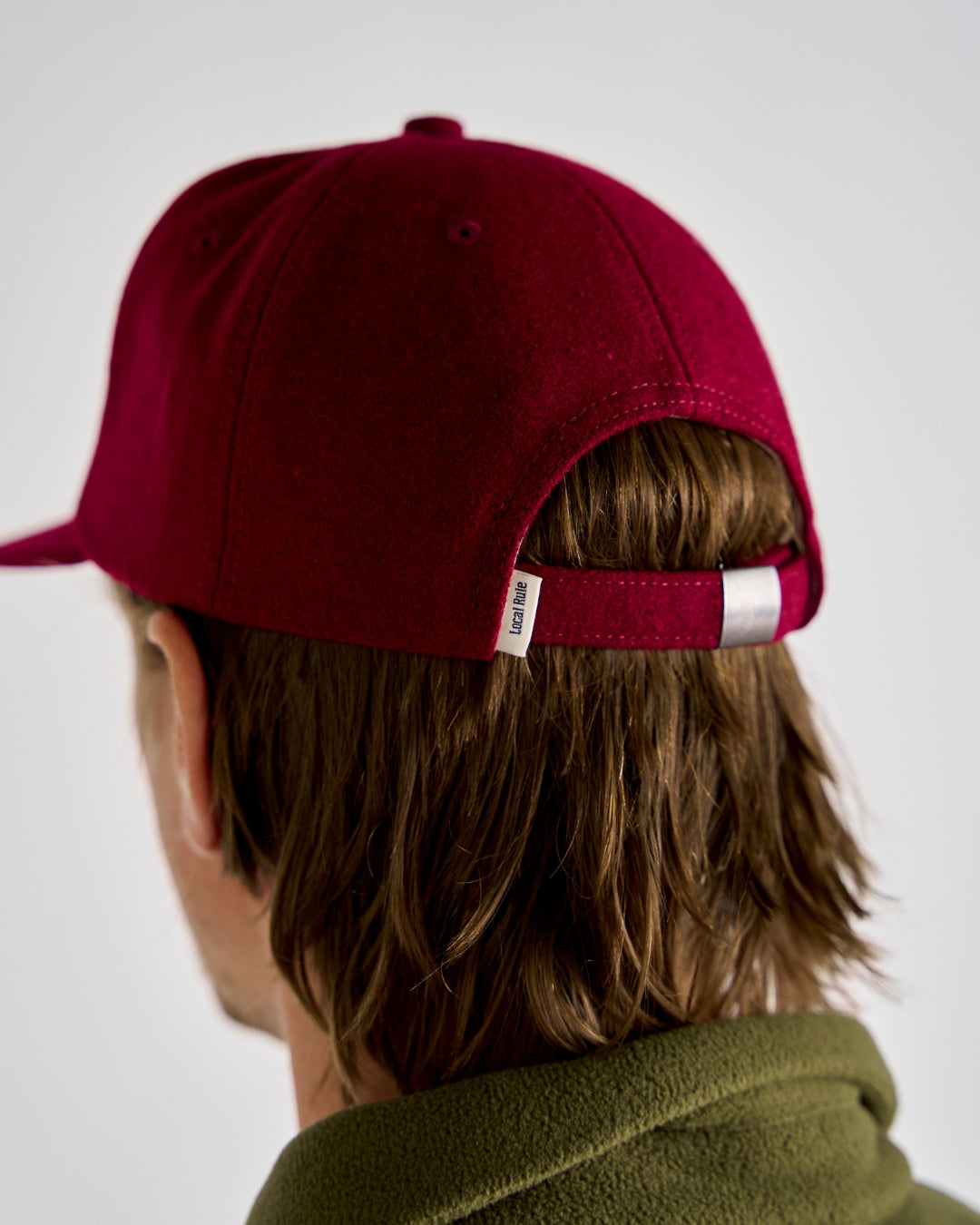 Wool Cap - Burgundy-3