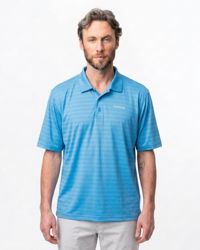 Lightweight Tech Polo - Light Blue