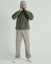 Q-zip Fleece Sweatshirt - Ivy Green